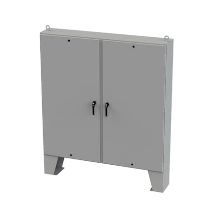 Saginaw Control & Engineering 3 Point Latch with Padlock/Keylock Handle Electrical Enclosures, 72 in H, 12 in D, 72 in W SCE-72EL7212LPPL